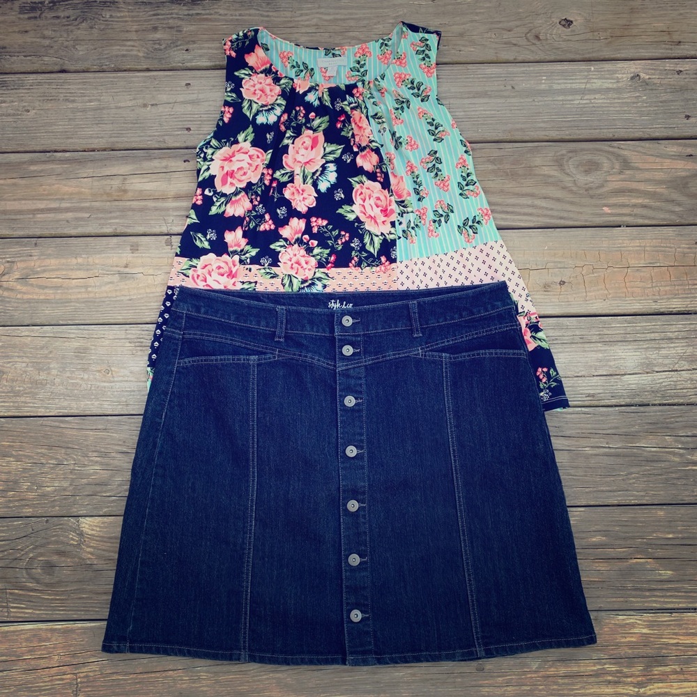 Style & Co Denim Skirt